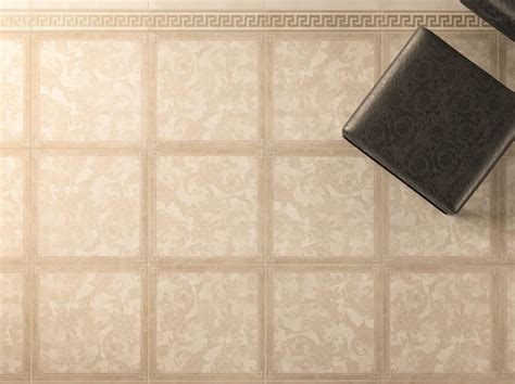 piastrelle dorate foglia versace|MARBLE CASSETTONATO FOGLIA Flooring By Versace Ceramics.